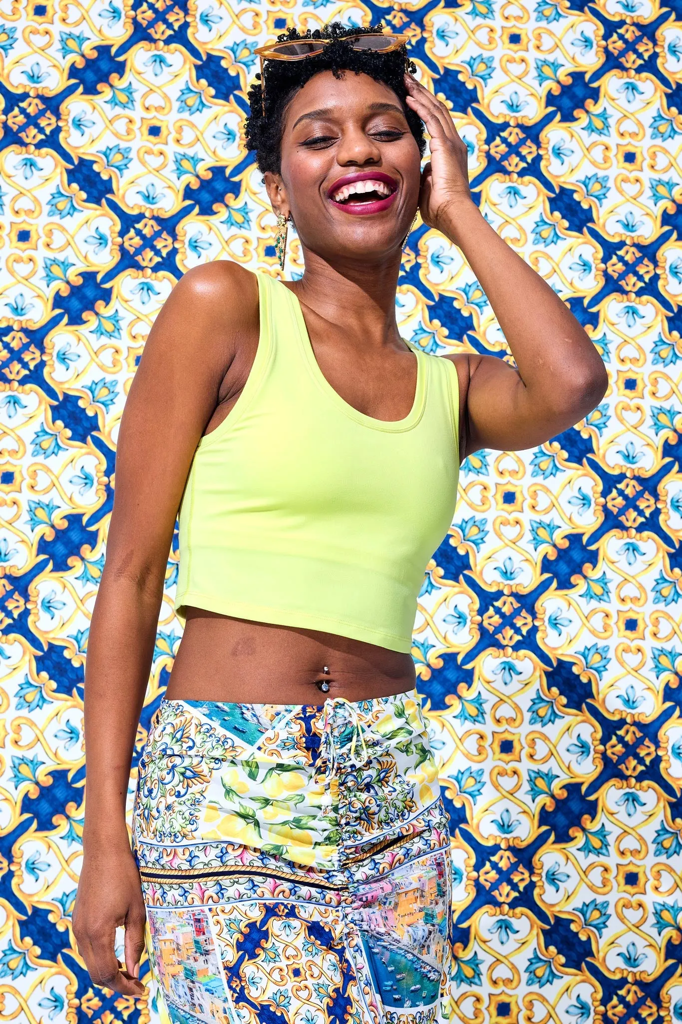 TLC Crop Top in Lemon