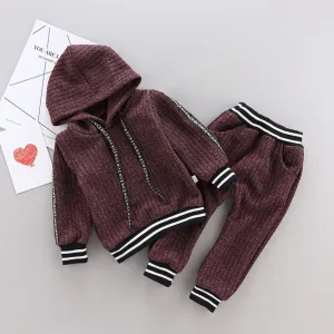 Two-Piece Knitted Cotton Sweat Suit