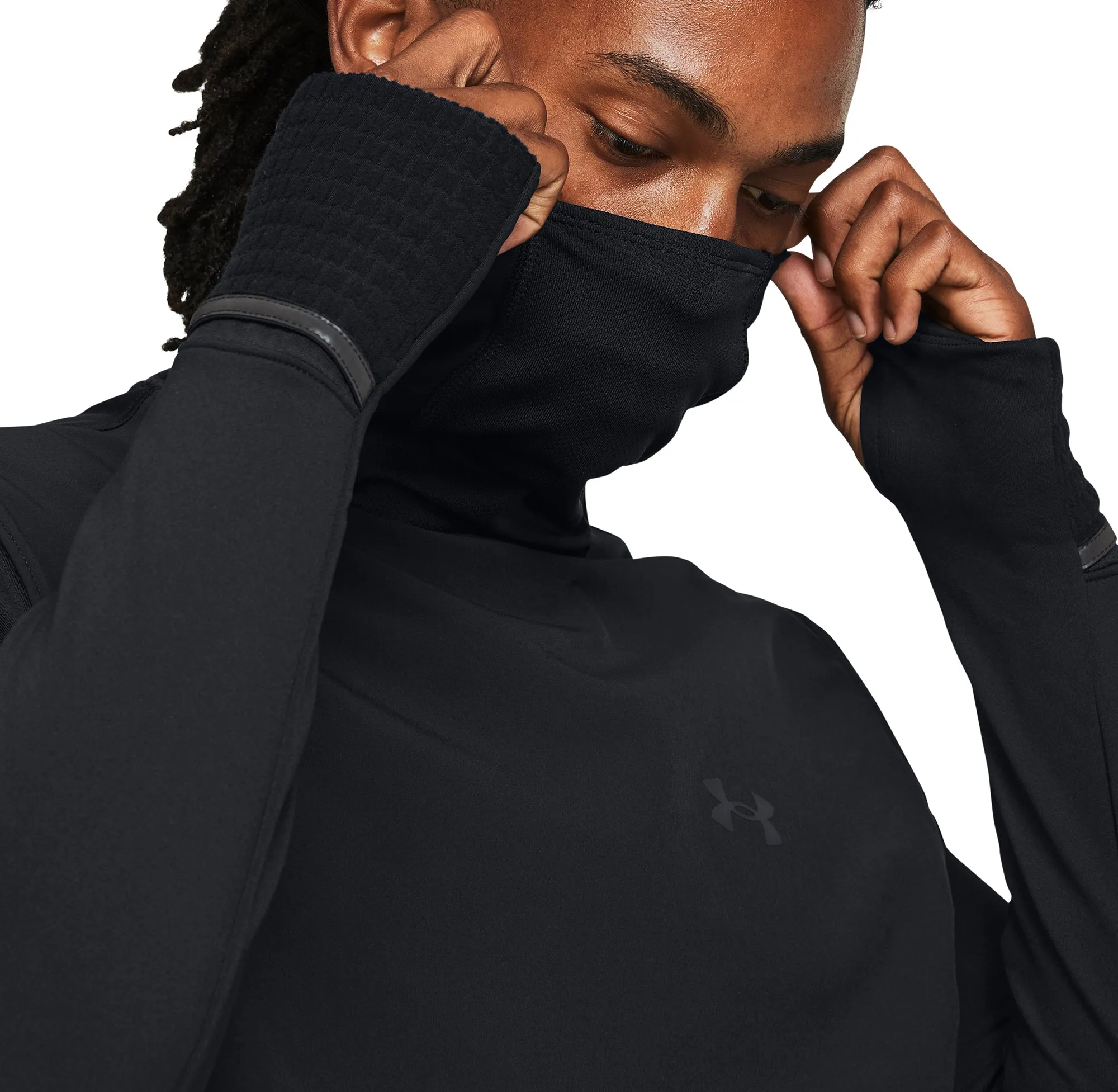 Under Armour Qualifier Cold Mens Running Hoody - Black