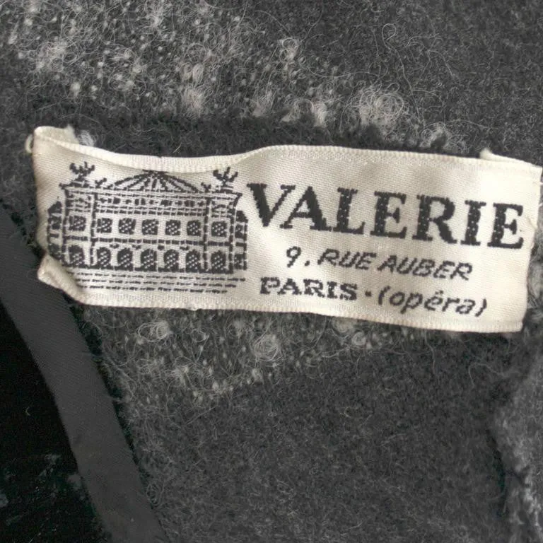 Valerie 9 Rue Auber Paris Boutique Vintage Gray Mohair Opera Coat Dress 8