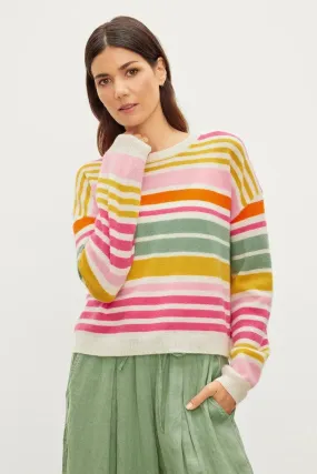 Velvet - Anny Sweater in Multi Stripe