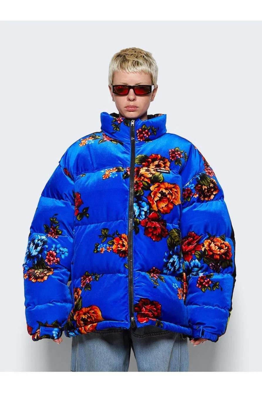 VETEMENTS | Velvet Puffer Jacket - Multicolor