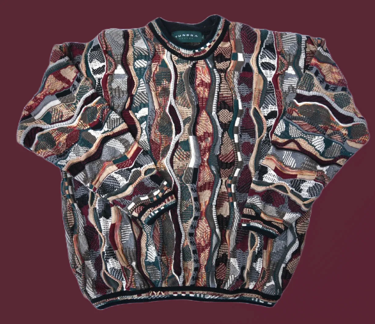 Vintage Tundra “Coogi” Style Knitwear Sweater