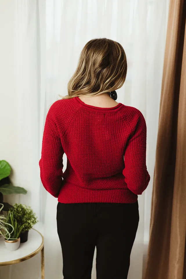 Waffle Knit Sweater