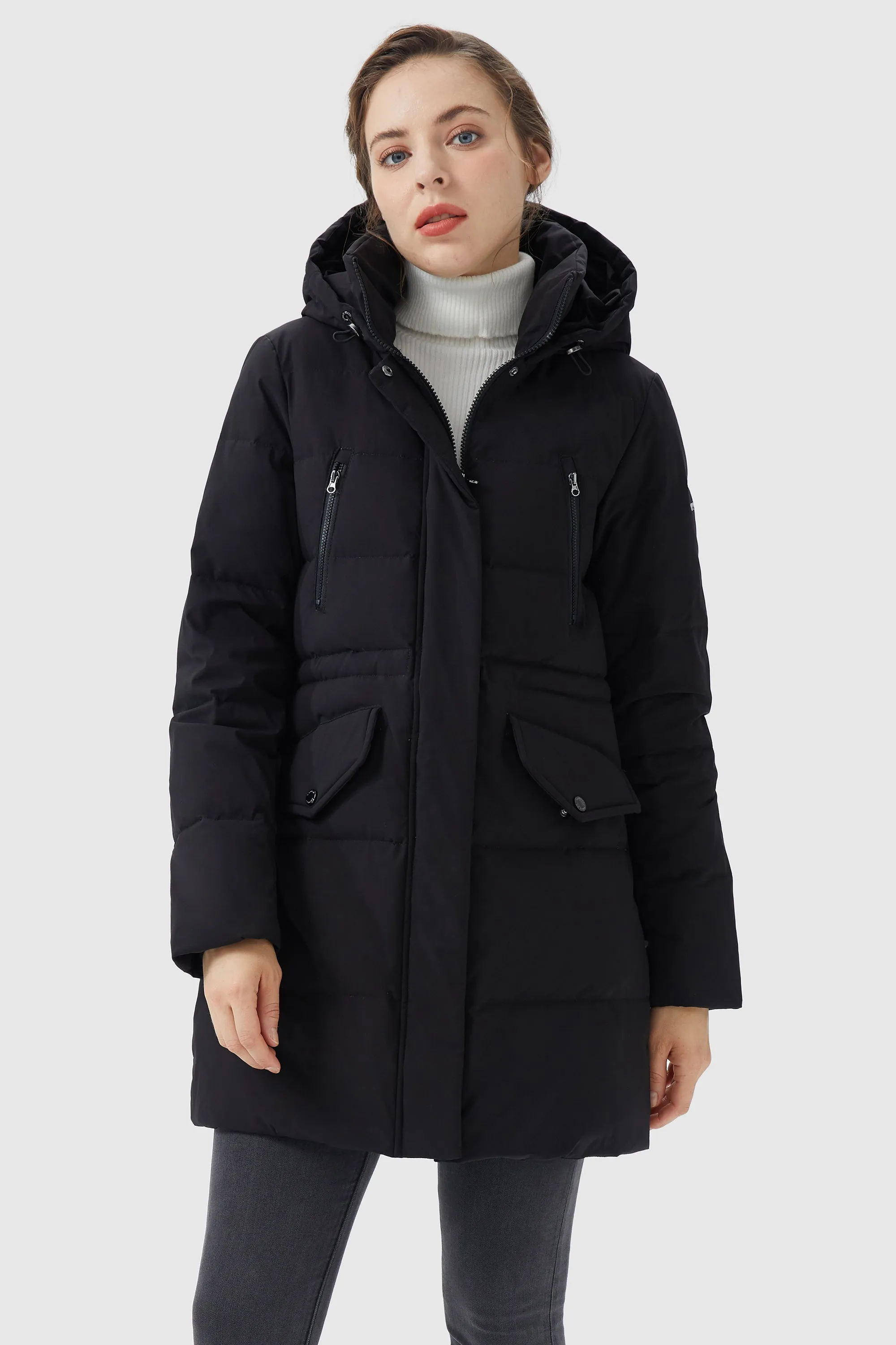 Waterproof Thickened Down Jacket with Hood