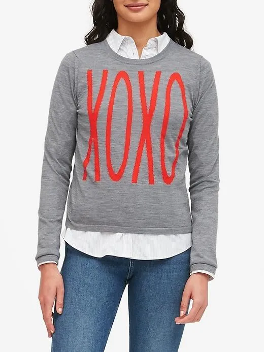 Xoxo Sweater in Gray